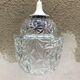Old molded glass suspension form geometrical 70s decoration #3
