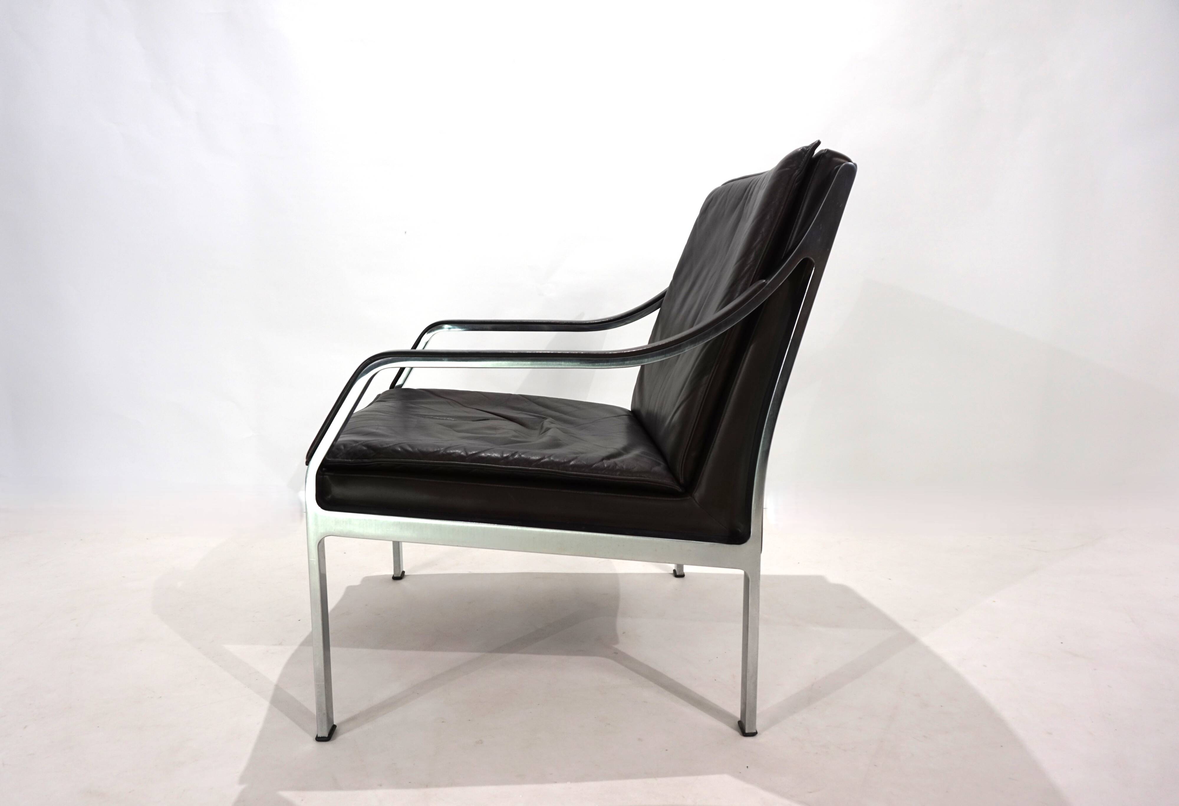 Knoll Art Collection leather lounge chair by Rudolf B. Glatzel, 1970