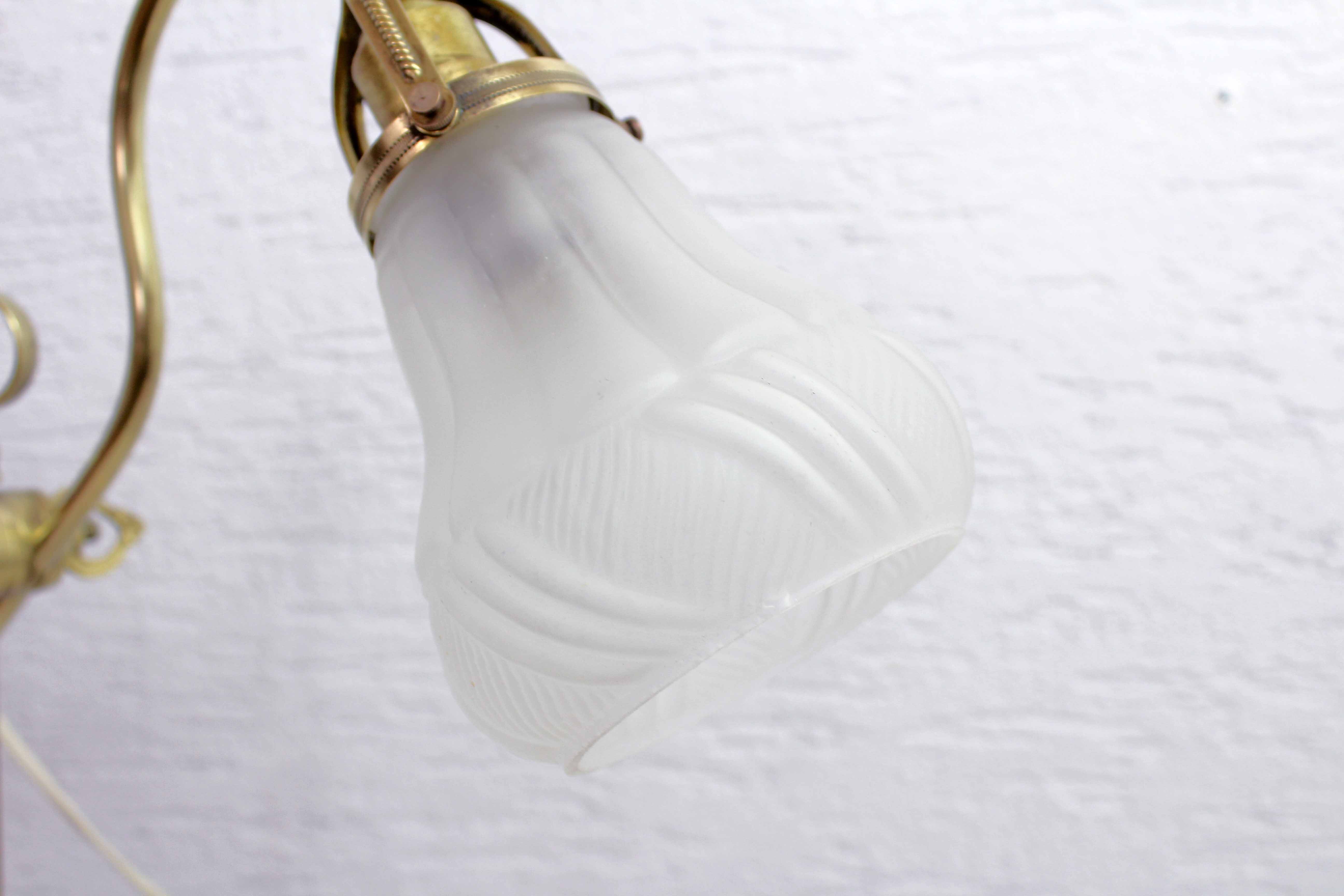 30s swan collar lamp