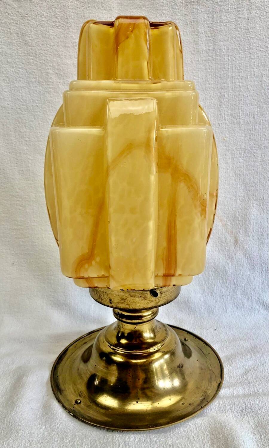 Antique Art Deco skyscraper ceiling chandelier