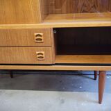 Scandinavian design sideboard in vintage teak