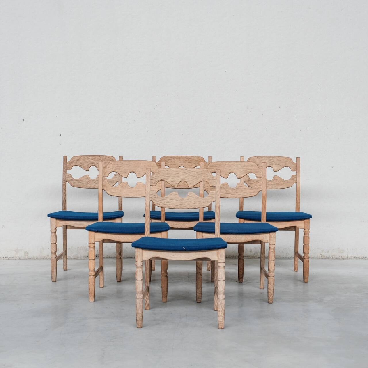 Henning Kjaernulf Oak Danish Mid-Century Dining Chairs