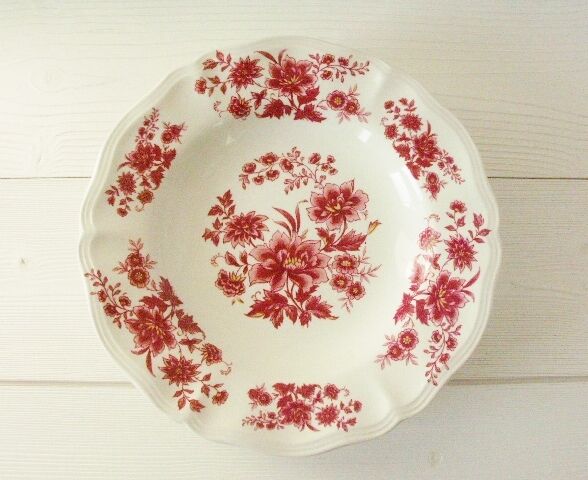 Lot 5 hollow plates old Sarreguemines Aubusson collection