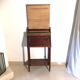 Very small 19th century sloping desk in mahogany and mahogany veneer
