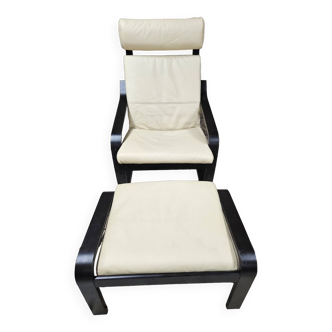 Lounge chair and its leather ottoman