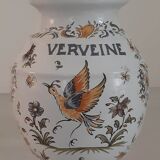 Apothecary pot "vervain" in faience of moustiers