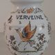 Apothecary pot "vervain" in faience of moustiers