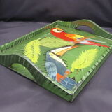 Tray wood décor jungle