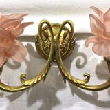 Pair of sconces Bronze 2 lights