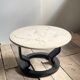 Table basse marmorino postmoderne suédoise, années 1980