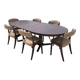 Ensemble table à manger Baumann et 6 chaises gondoles