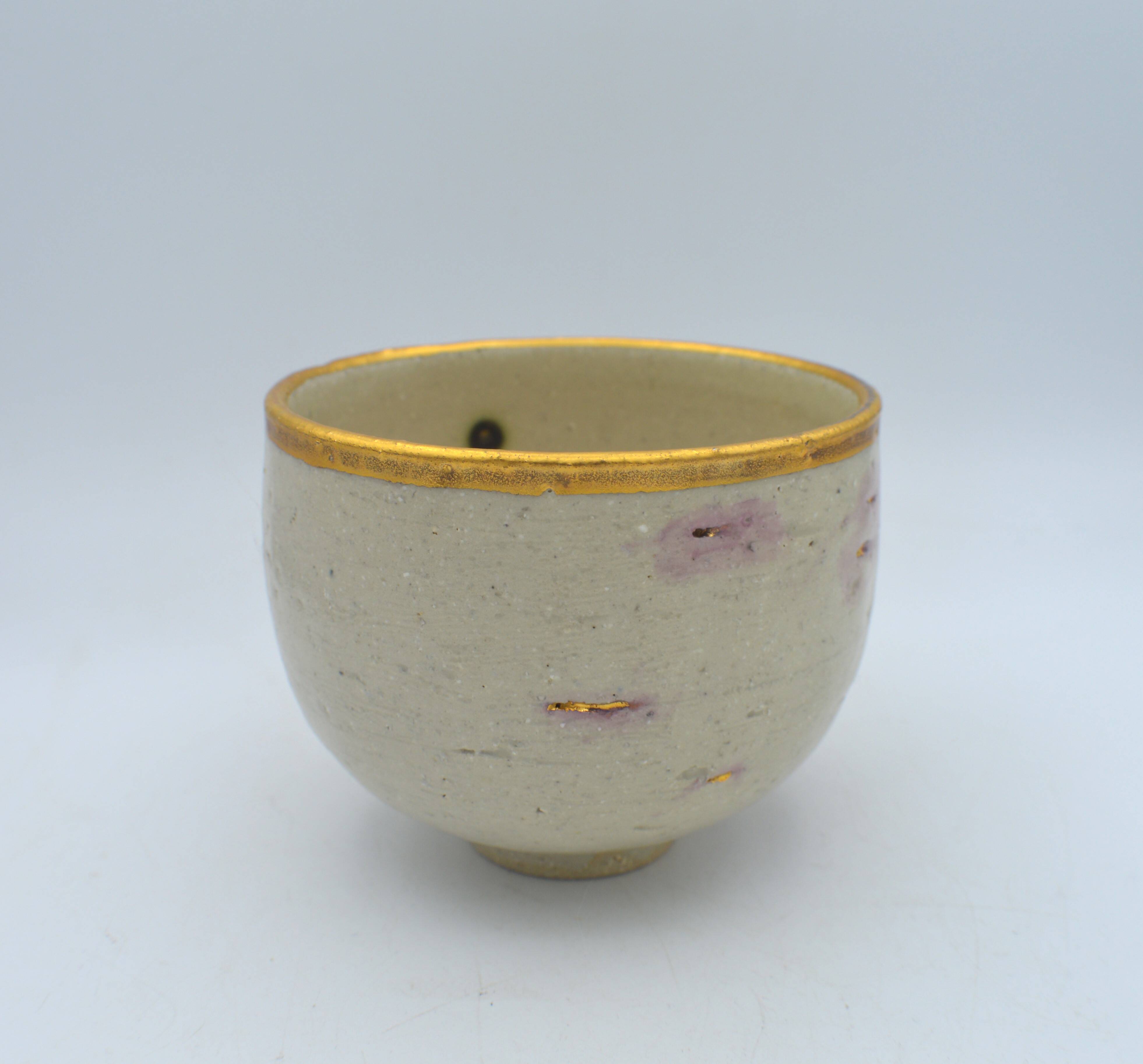 Bol or en grès rozenn bigot