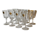 Arques crystal stemmed glasses