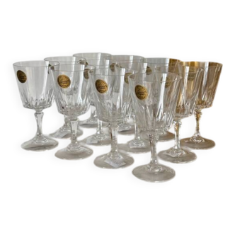 Arques crystal stemmed glasses