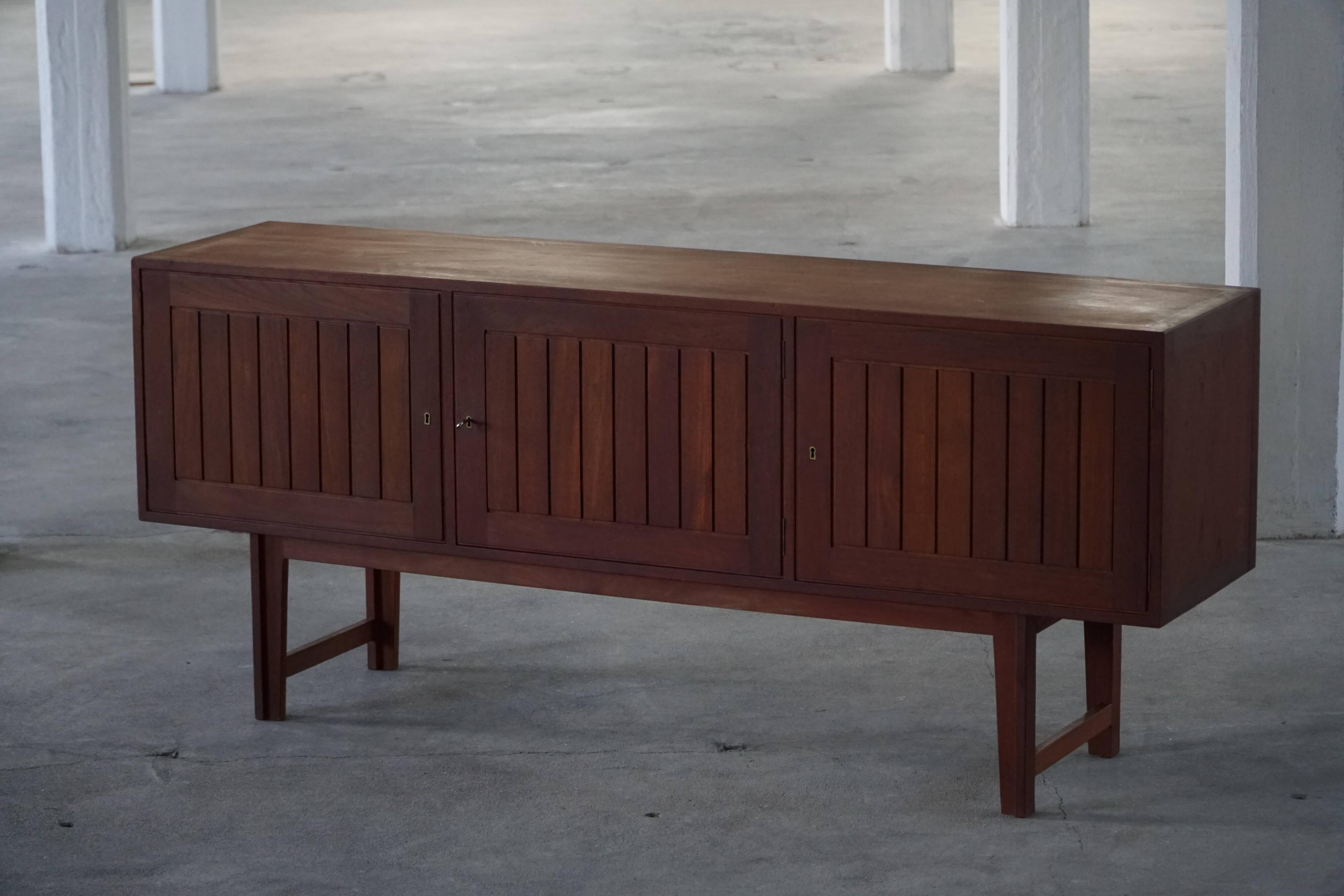 Kurt Østervig, teak buffet base, VAMO, modern Scandinavian mid-century, 1960s