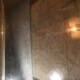 Silver metal service tray 80s