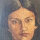 Portrait huile jeune fille