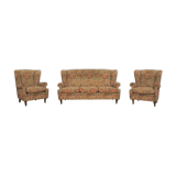 Baroque armchairs and sofa, 1950s, set of 3