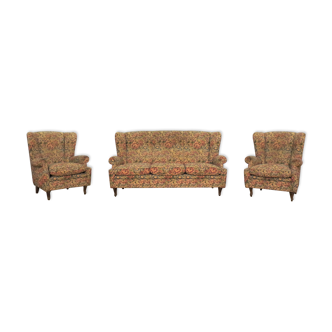 Baroque armchairs and sofa, 1950s, set of 3