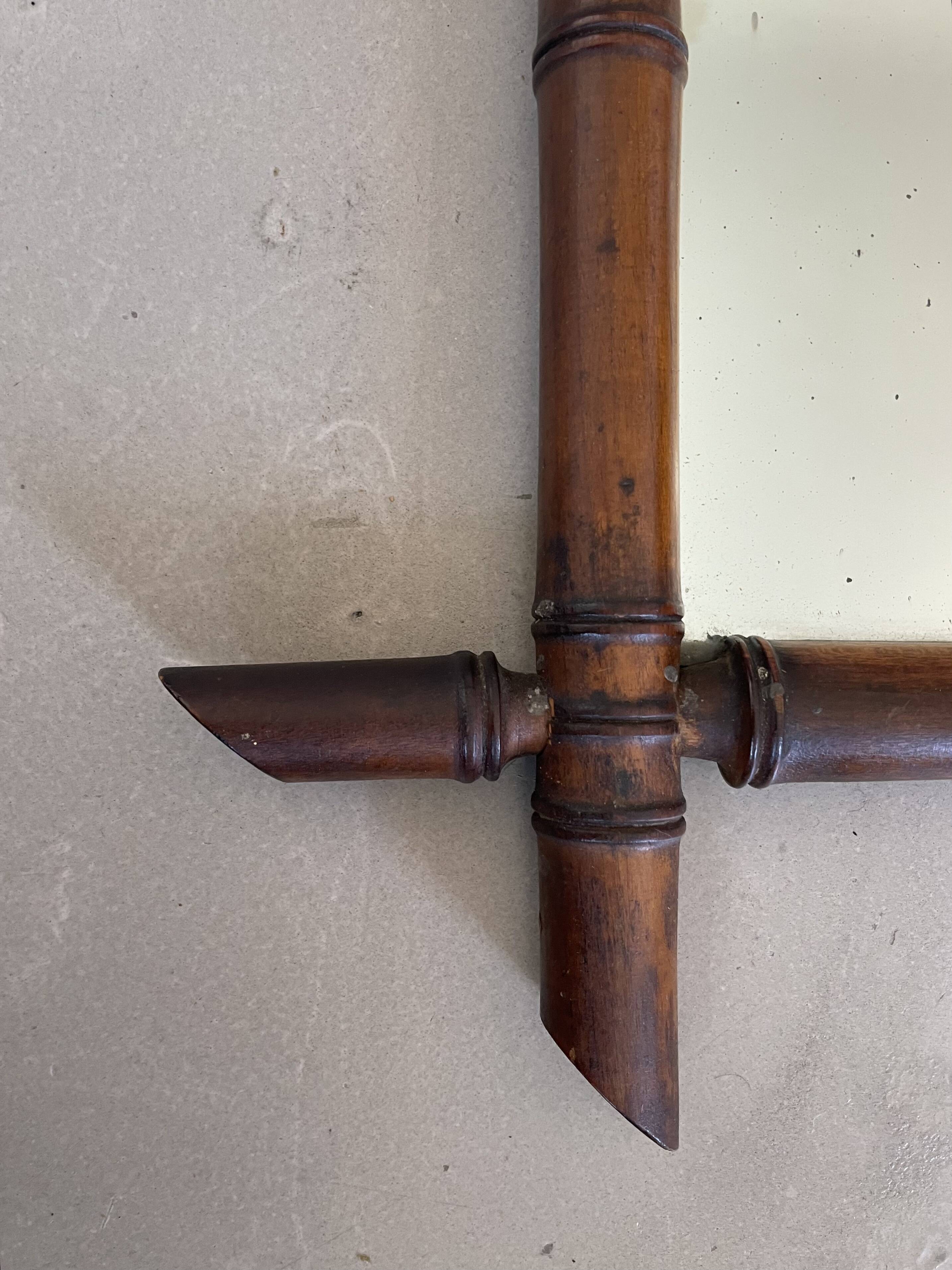 Old wooden mirror