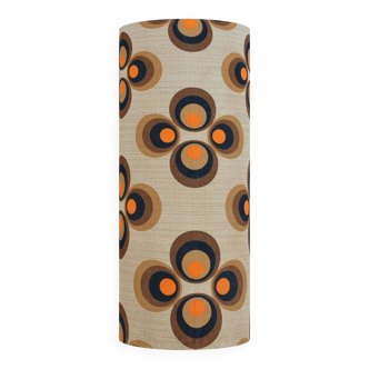 Apollo Brown Clover Lampshade H75 D30 - fabric 70s