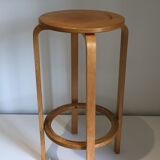 Scandinavian wooden top stool