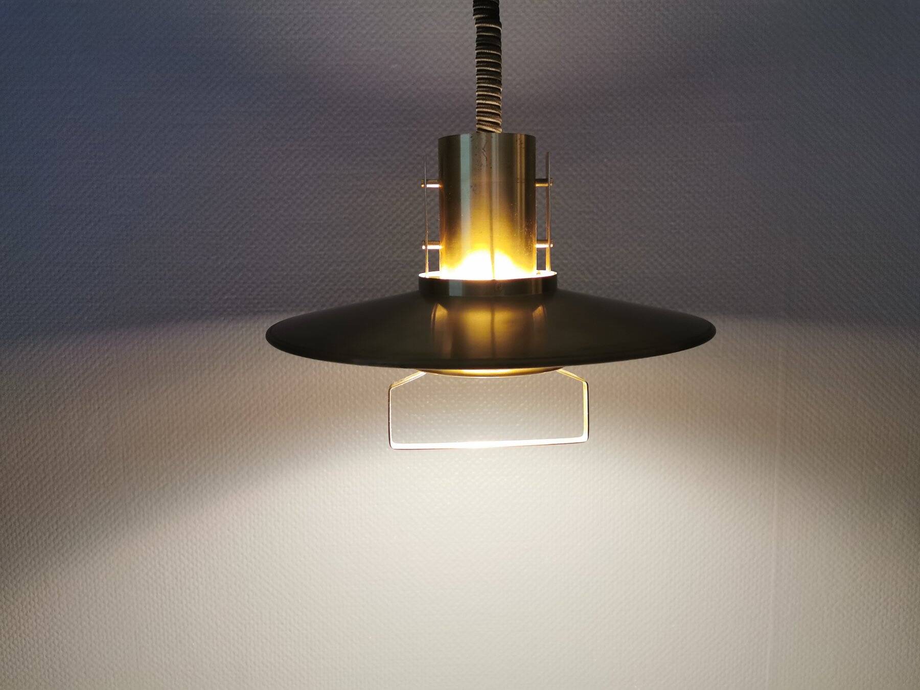 hanging lamp from Danish Vitrika (no label, but we know the lamp)