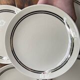 5 vintage Gien dessert plates, model 4607