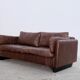 Mid-century patchwork leather sofa in the style of De Sede, 1970s