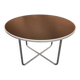 Willem hendrik gispen, art deco modernist round coffee table, tubular structure