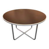 Willem hendrik gispen, table basse ronde art déco moderniste, structure tub