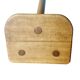 Antique tabouret de ferme en bois tripode