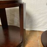 Pair of pedestal tables