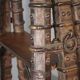 Ancient Indian library made of teak wood