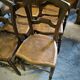 Set of 6 chairs in solid walnut and caning, circa 1870