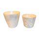 Duo De 2 cache-pot vintage en nacre