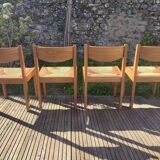 Renewed straw and elm chair