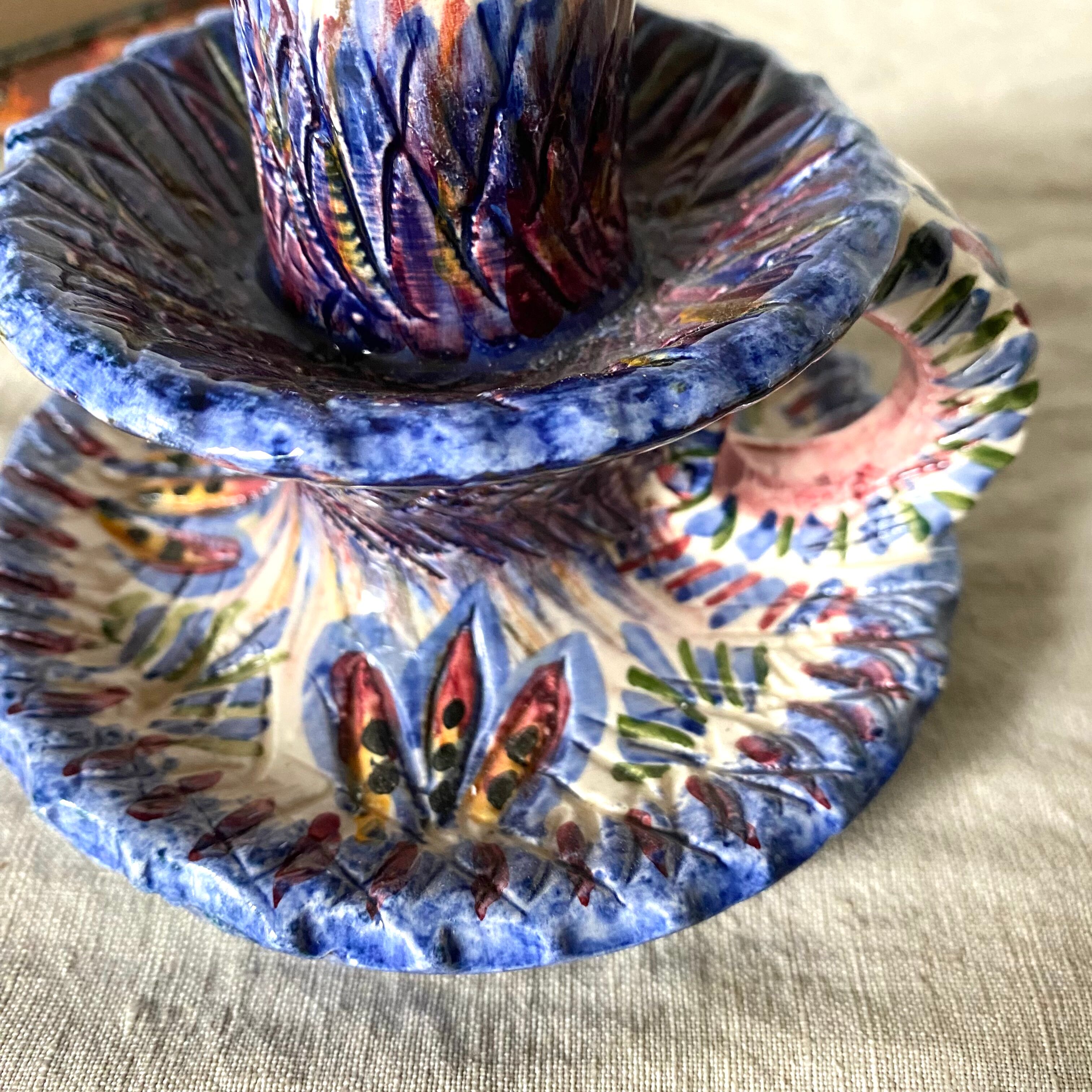 Brittany ceramic candle holder