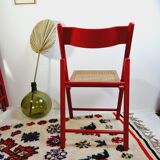 Folding chair wood and canage