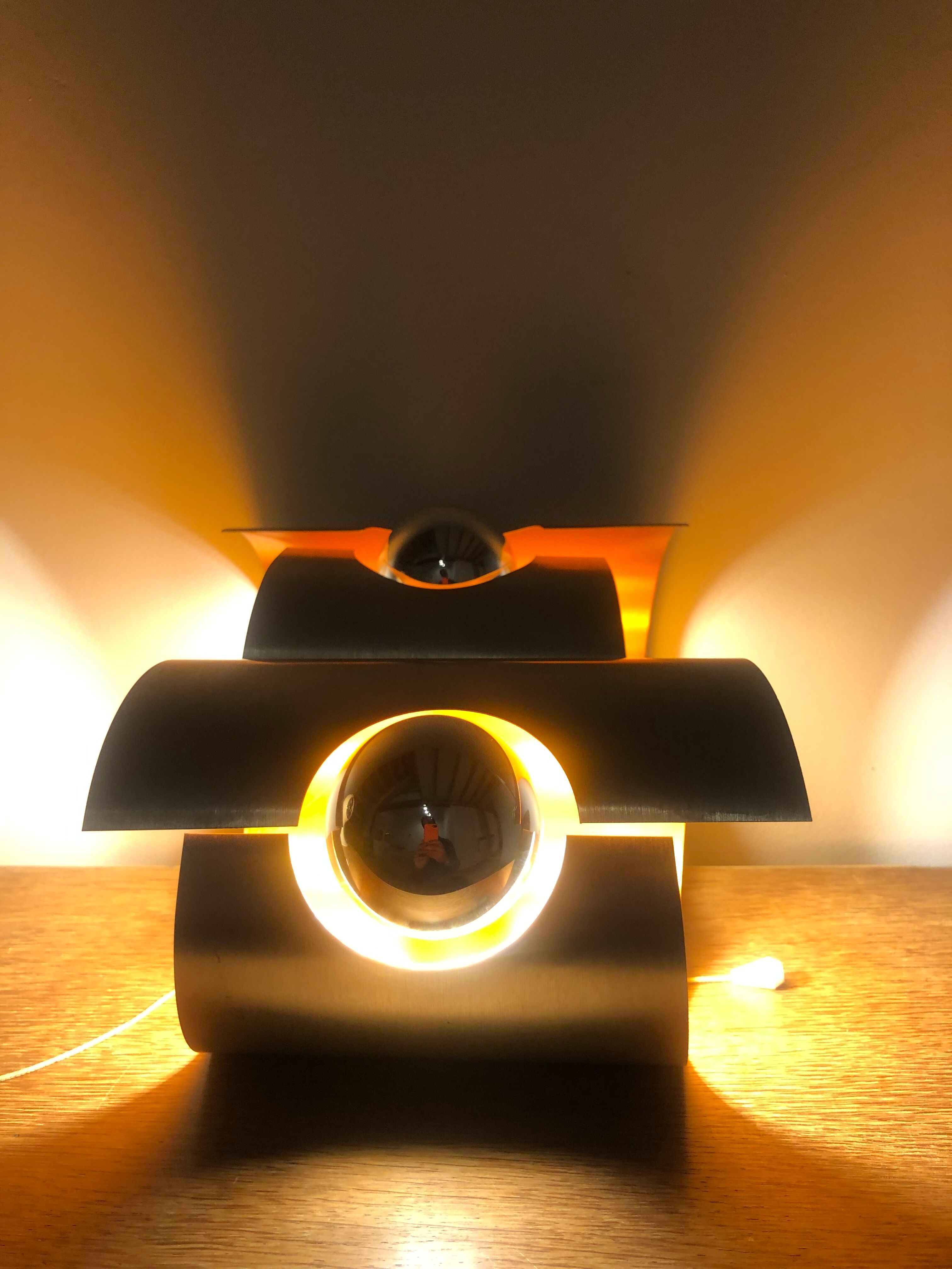 Paire d’appliques vintage design space age
