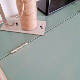 Old desk white and green desk