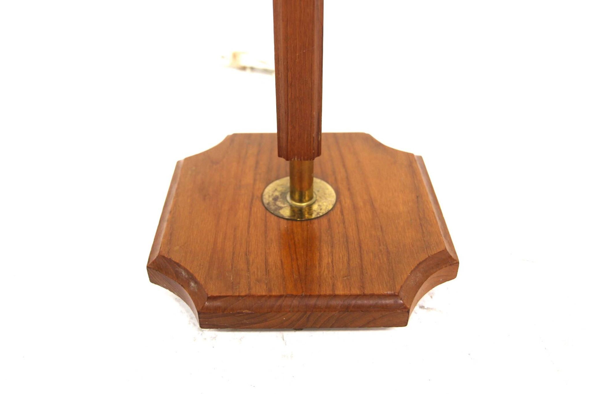 Lampadaire scandinave en teck et métal, Suède, 1960