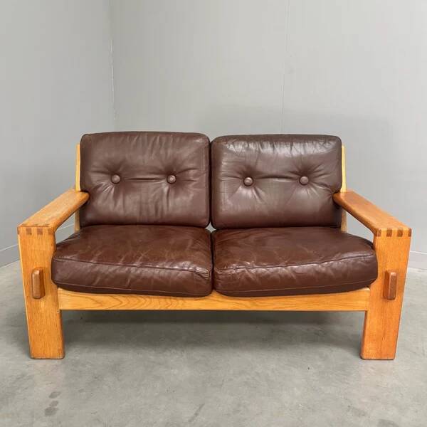 Vintage Asko Bonanza 2 seat sofa, Finland 1960s