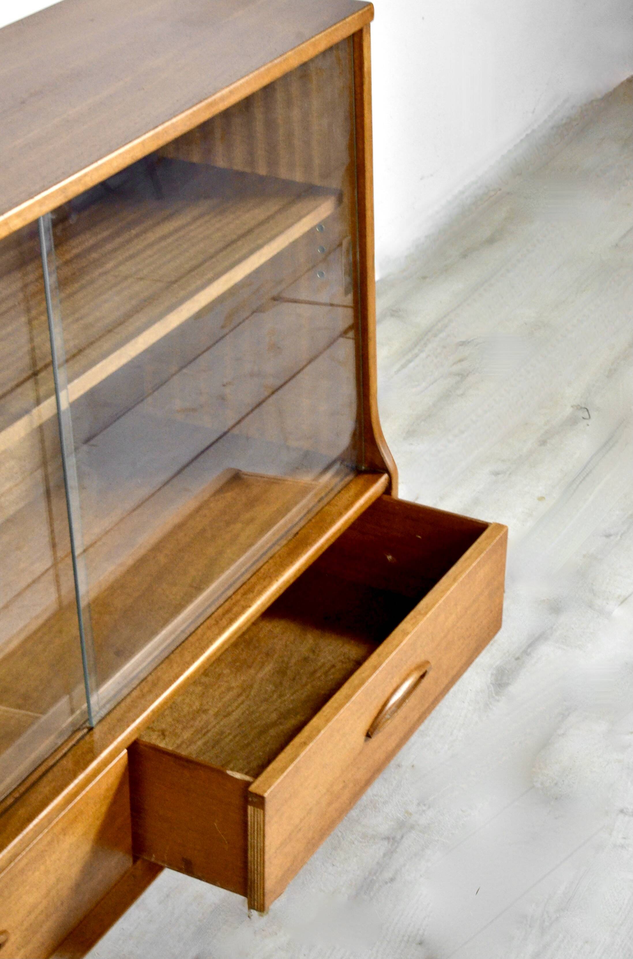 Jentique Midcentury Teak Bookcase / Display Cabinet. Vintage Modern