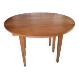 Six-legged round cherry table