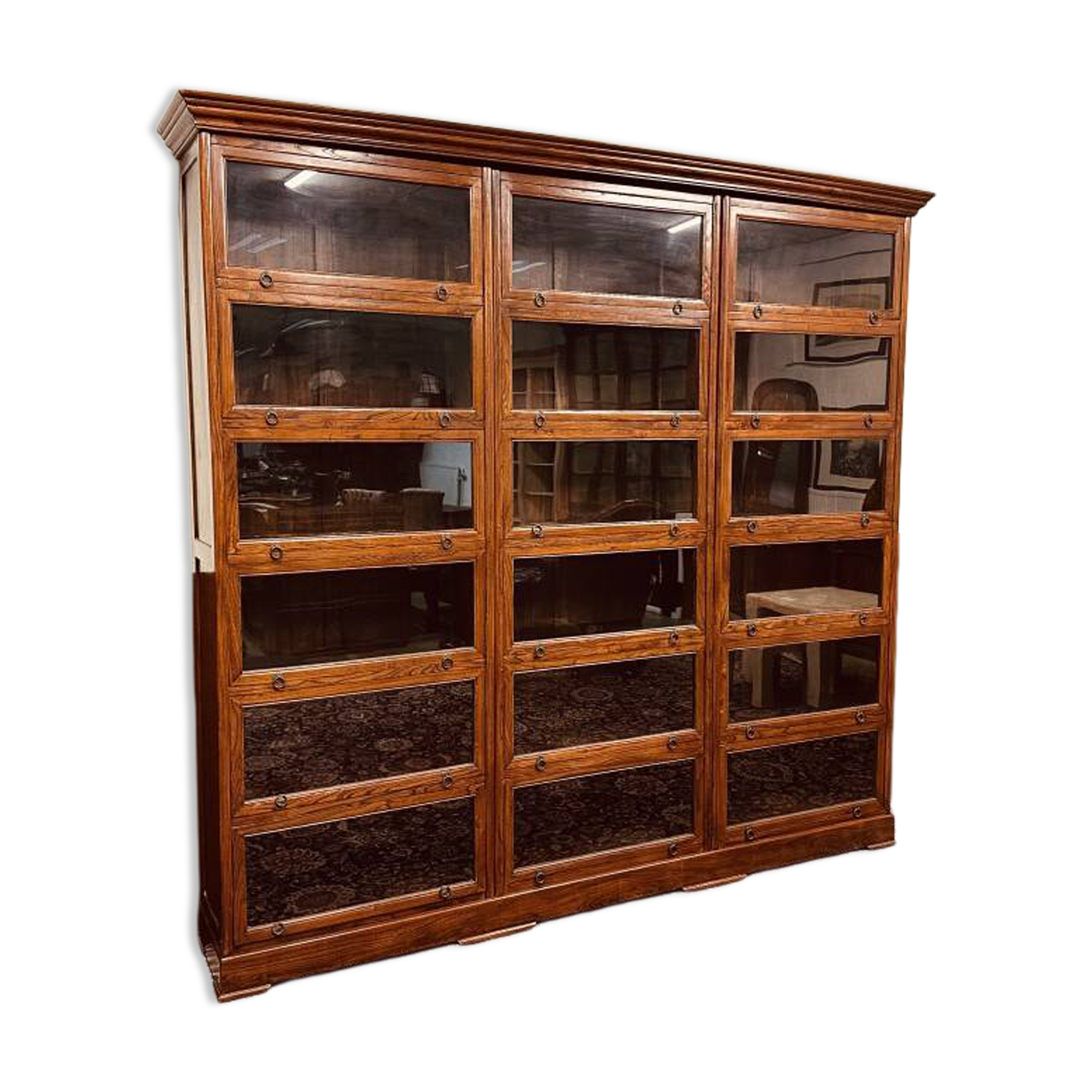 Large Classic English Globe Wernicke Bookcase