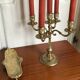Golden bronze chandelier