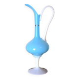 Italian glass vase, handmade, Florence region, Italy 1970s