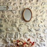 Antique wooden mirror
