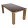Memphis style dining table, wood, Italy